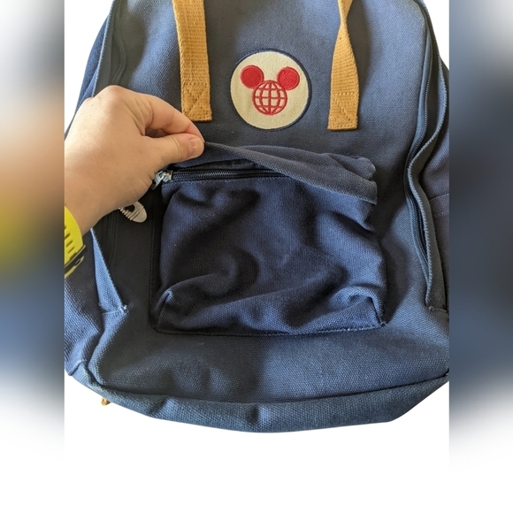 Vintage Disney Parks Collection Backpack Mickey Mouse Navy Backpack RARE - Picture 2 of 12